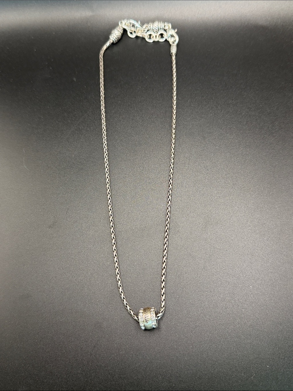 Brighton Silver Necklace with MOM Accent Bead